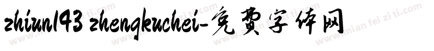 zhiun143 zhengkuchei字体转换